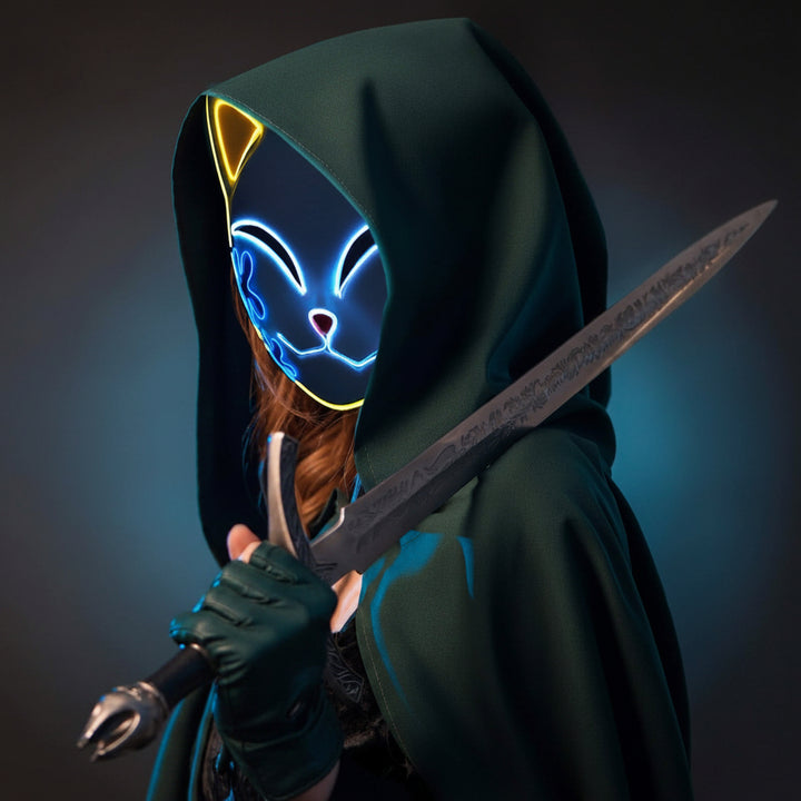 Halloween Decoration Halloween Cosplay Mask LED Design - Image 16