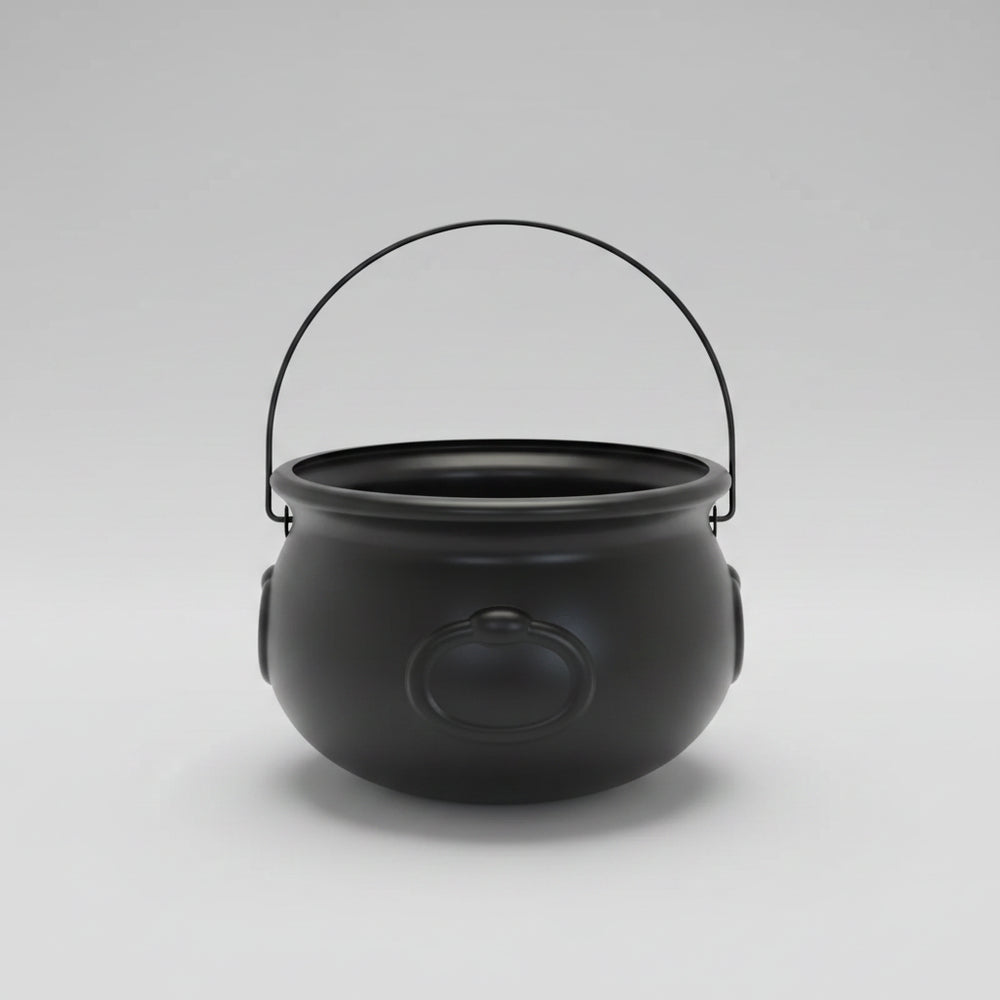 Halloween Decoration Halloween Theme Black Cauldron Bucket - Image 3
