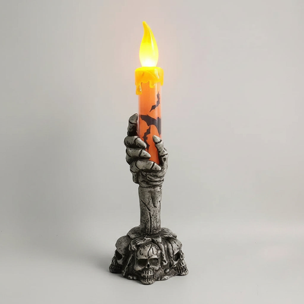 Halloween Decoration Halloween Theme Candles Skeleton Design - Image 2
