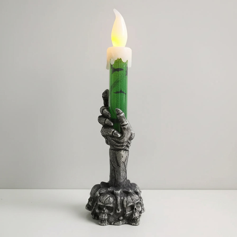 Halloween Decoration Halloween Theme Candles Skeleton Design - Image 3
