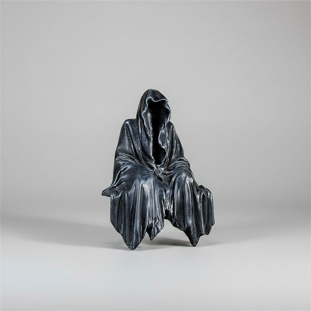 Halloween Decoration Halloween Theme Statue Grim Reaper Design - Image 1