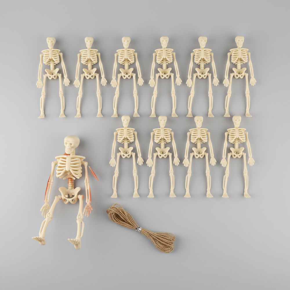 Halloween Decoration Skeletons Mini Figurines Set Gothic - Image 1