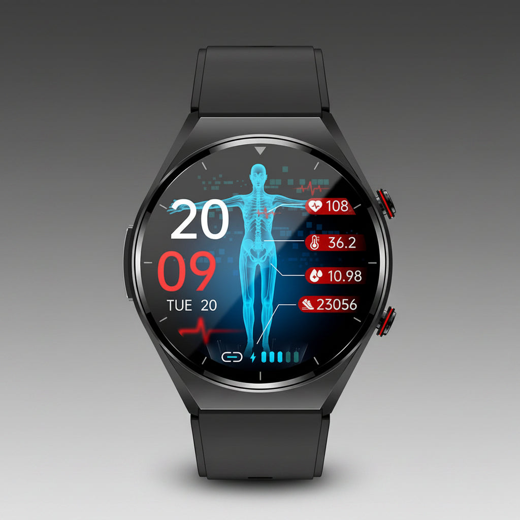 Heart Rate Monitor Watch Blood Pressure Smart Watch Blood Glucose - Image 2