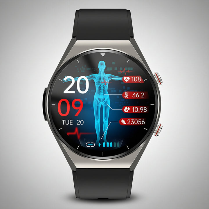 Heart Rate Monitor Watch Blood Pressure Smart Watch Blood Glucose - Image 3
