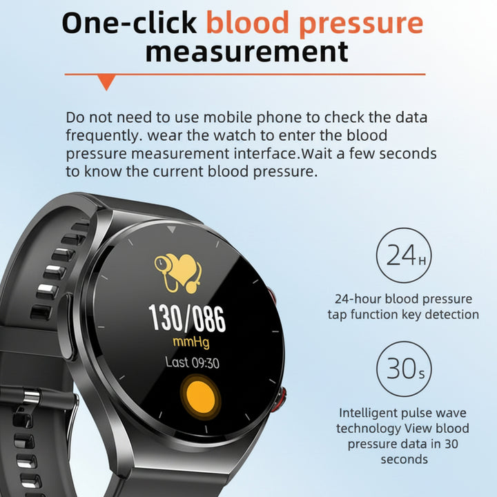 Heart Rate Monitor Watch Blood Pressure Smart Watch Blood Glucose - Image 9