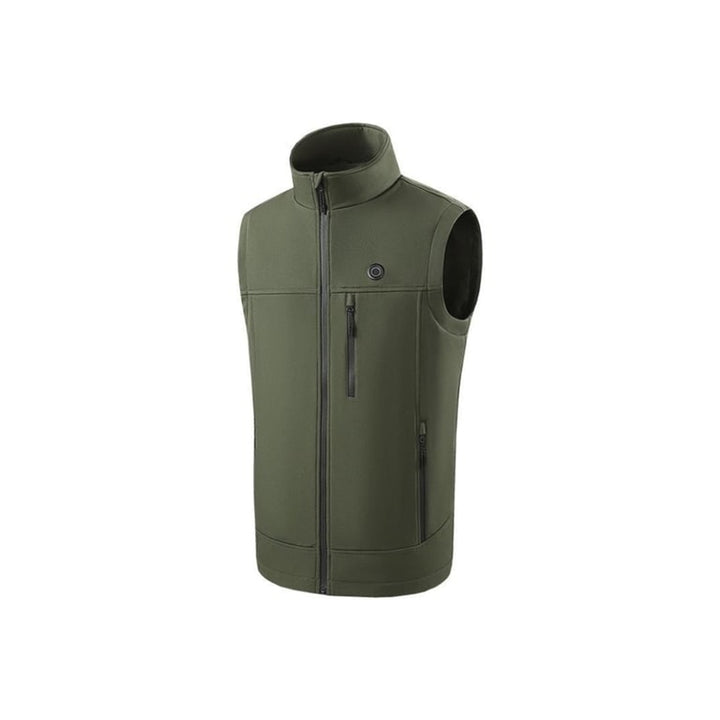Heated Apparel Vest Full Zip Stand Collar Rechargeable USB Heating Zones - Image 8