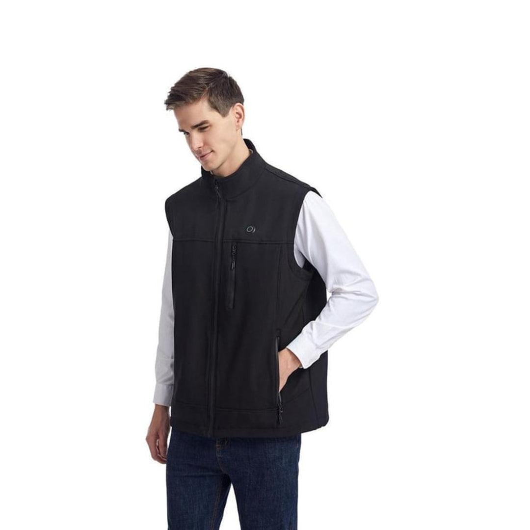 Heated Apparel Vest Full Zip Stand Collar Rechargeable USB Heating Zones - Image 6