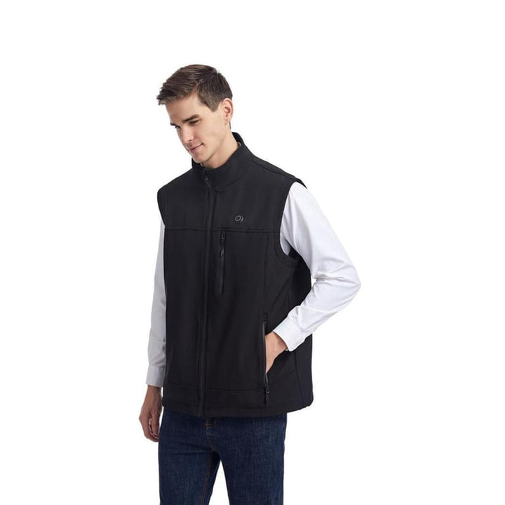 Heated Apparel Vest Full Zip Stand Collar Rechargeable USB Heating Zones - Image 6