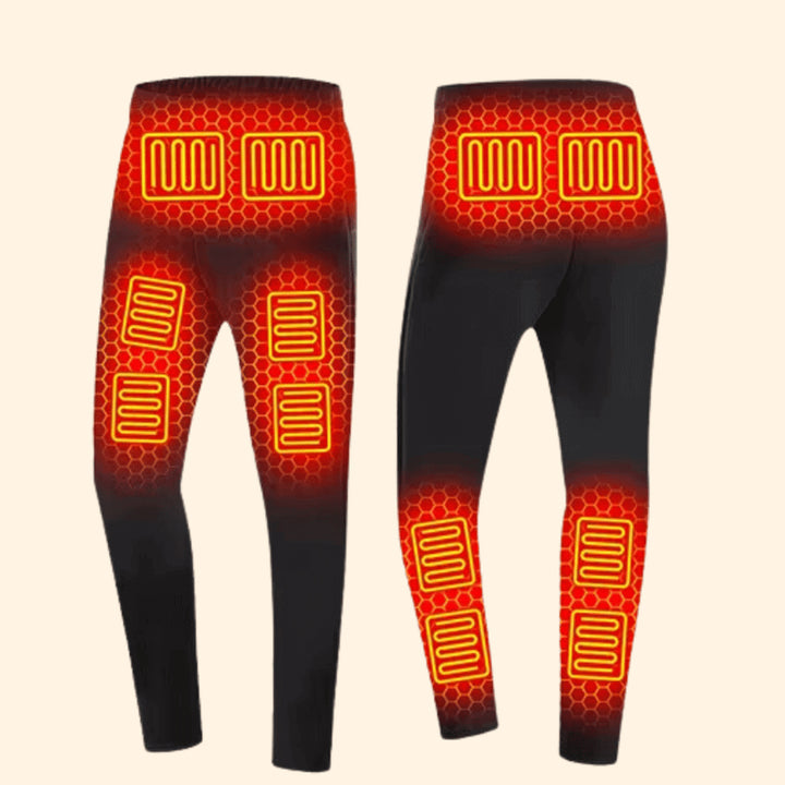 Heated Base Layer Pants Mens Thermal Underwear Long Rechargeable USB - Image 3
