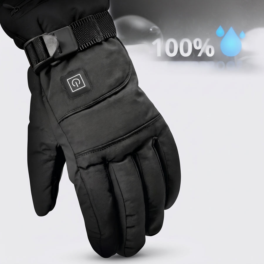 Electric Heated Gloves For Cold Hands With Touchscreen Fingertips And Waterproof Wrist Strap