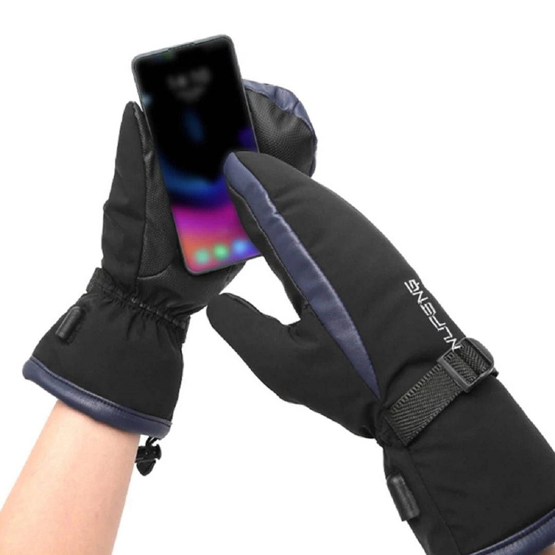 Heated Gloves Warming Winter Rechargeable USB Mittens With Visible Heating Elements - Image 7