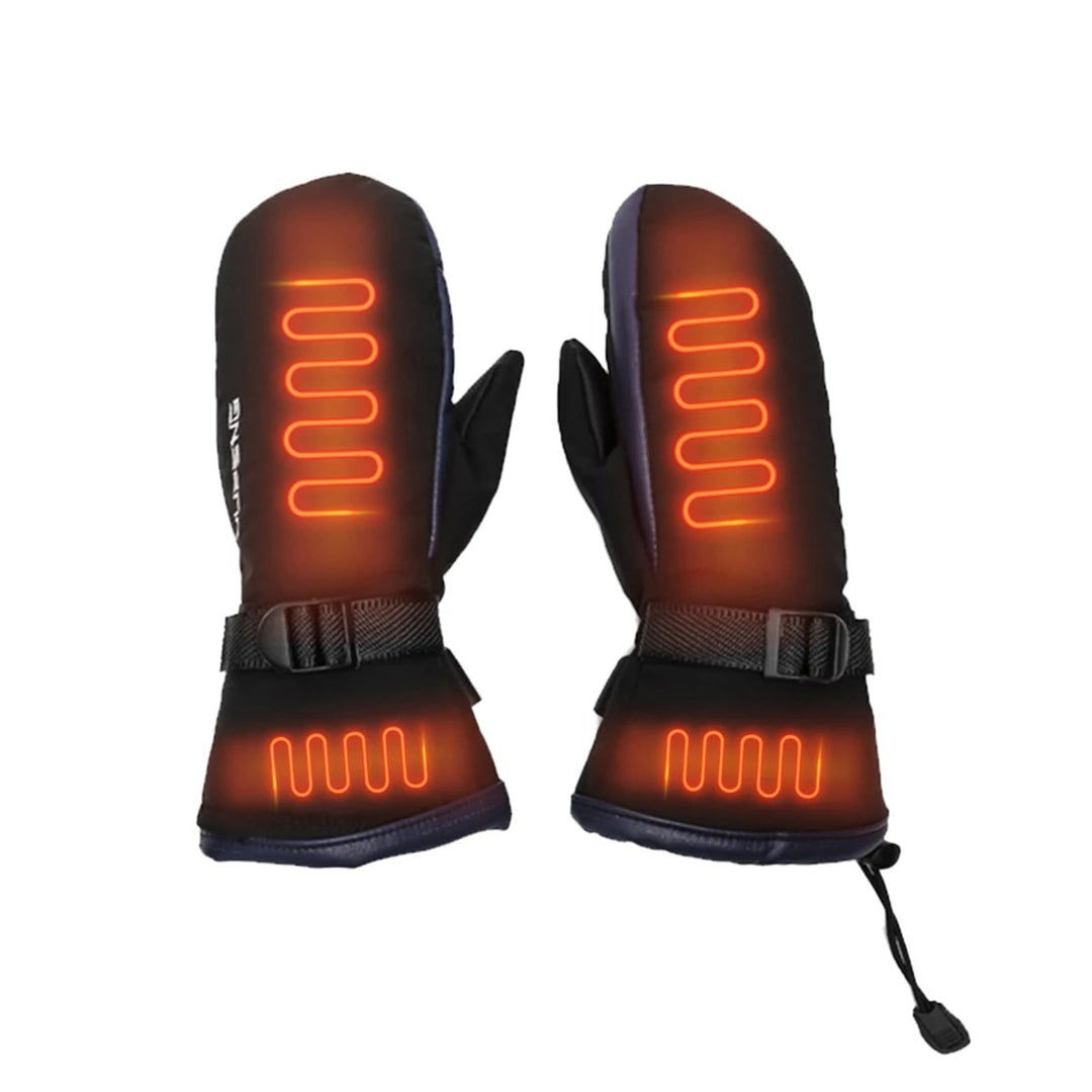 Heated Gloves Warming Winter Rechargeable USB Mittens With Visible Heating Elements - Image 10
