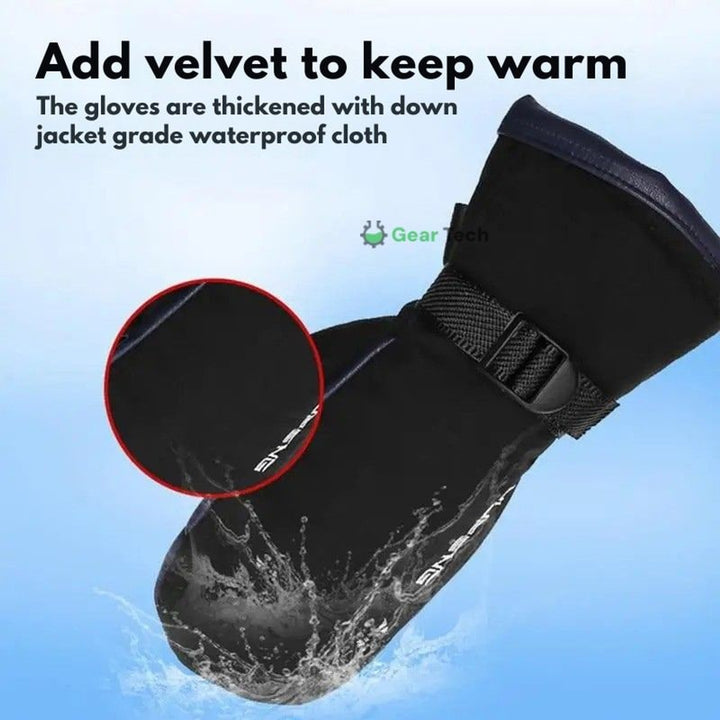 Heated Gloves Warming Winter Rechargeable USB Mittens With Visible Heating Elements - Image 4