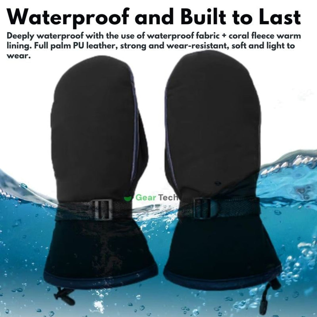 Heated Gloves Warming Winter Rechargeable USB Mittens With Visible Heating Elements - Image 6