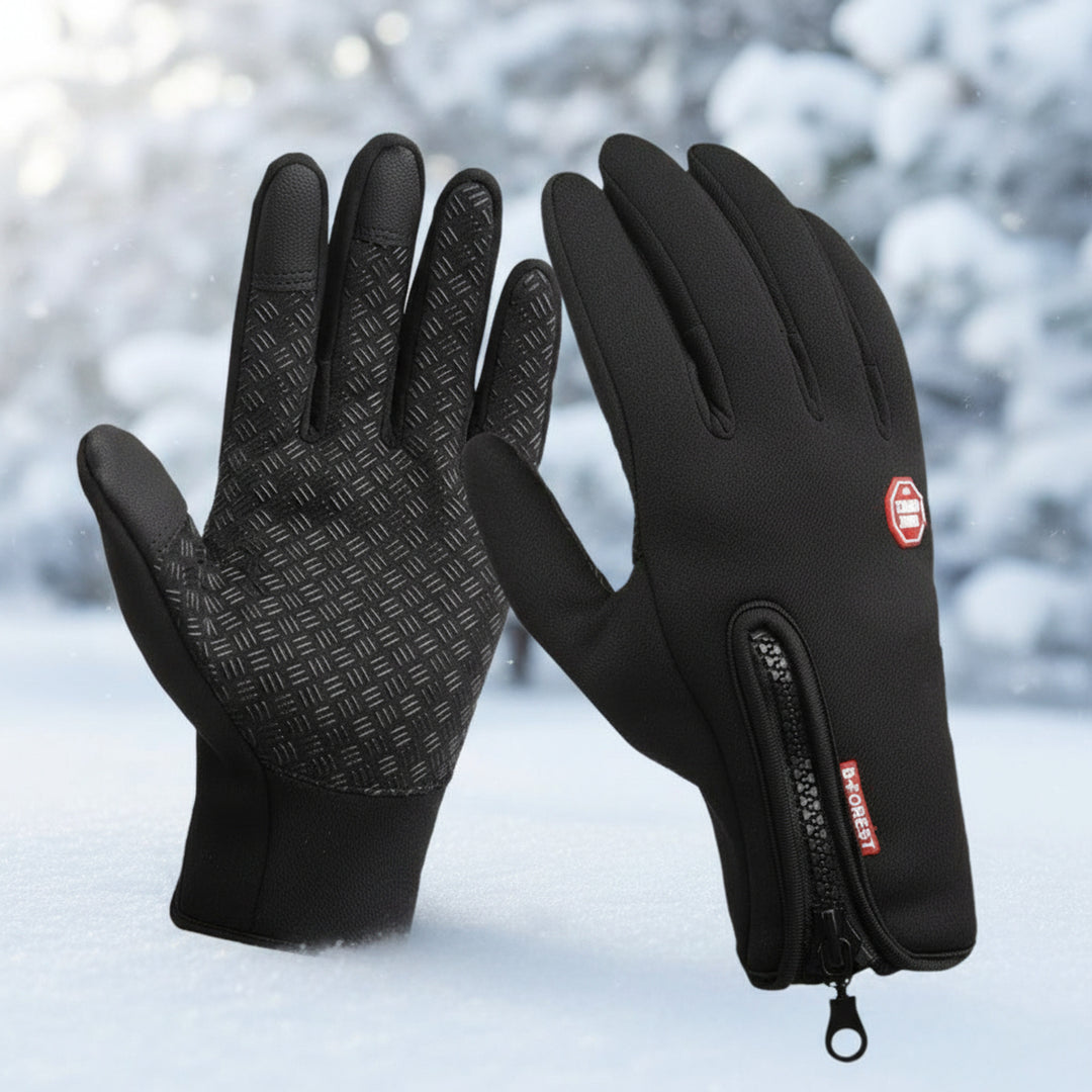 Heated Gloves Winter Touchscreen Fingertips Textured Palms Zipper Pocket For Cycling Skiing - Image 8