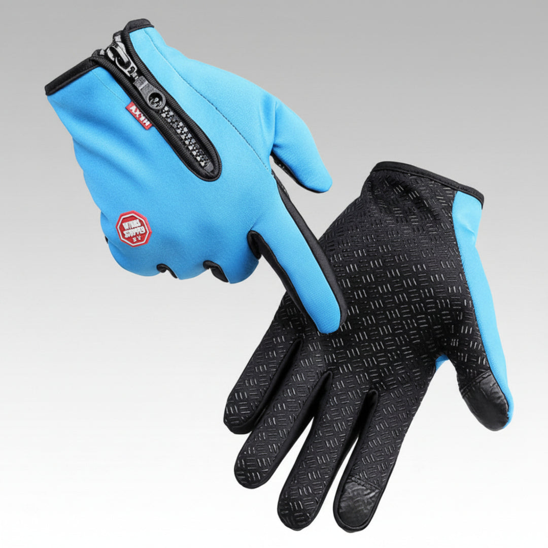 Heated Gloves Winter Touchscreen Fingertips Textured Palms Zipper Pocket For Cycling Skiing - Image 4
