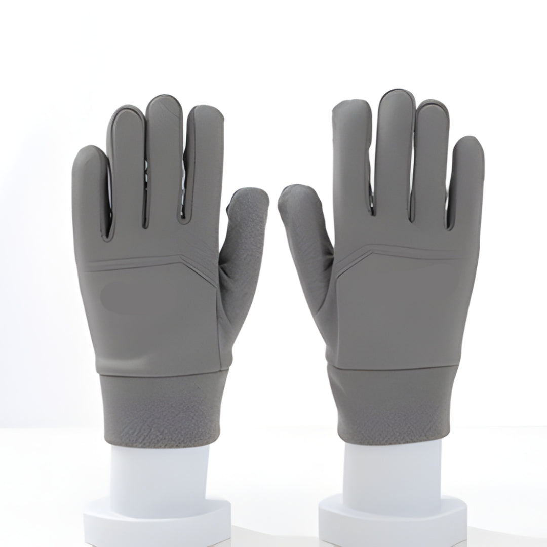 Heated Gloves Winter Touchscreen Fingertips Textured Palms Zipper Pocket For Cycling Skiing - Image 3