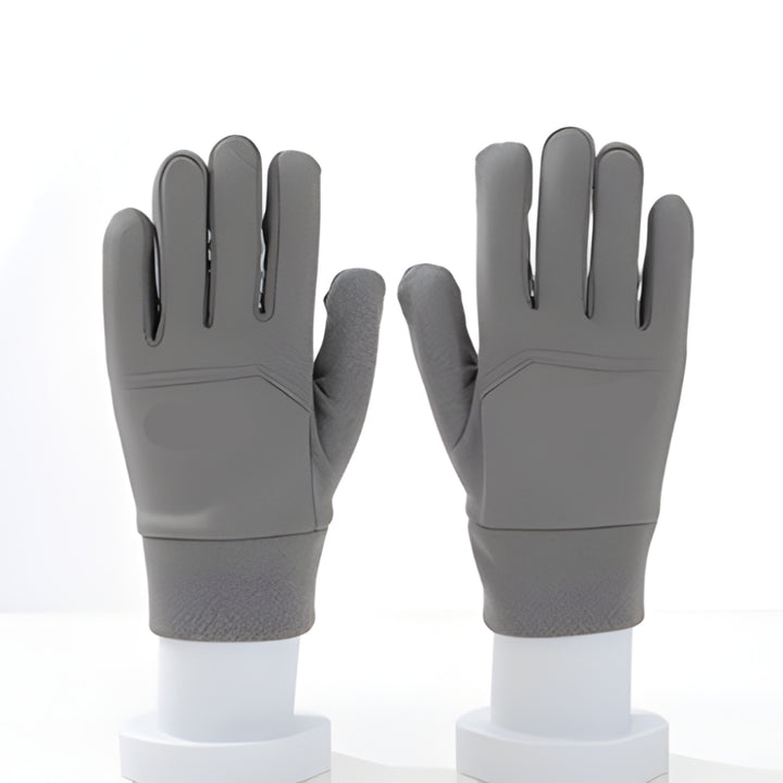 Heated Gloves Winter Touchscreen Fingertips Textured Palms Zipper Pocket For Cycling Skiing - Image 3