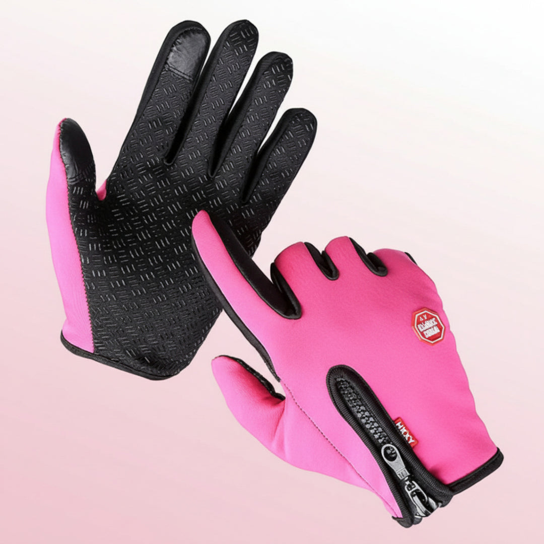 Heated Gloves Winter Touchscreen Fingertips Textured Palms Zipper Pocket For Cycling Skiing - Image 5
