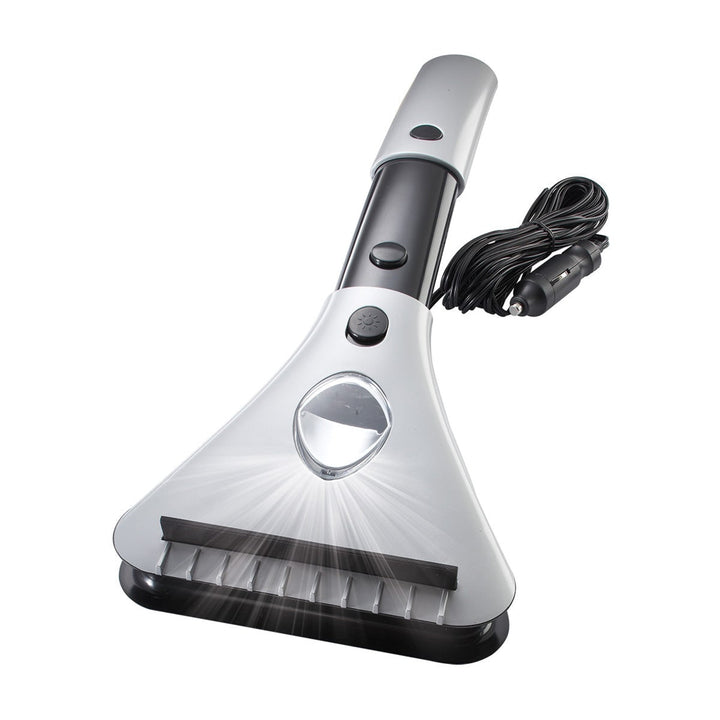 Heated Ice Scraper With Built-in LED Light And 12V Power Cord For Car Windshield Snow Removal - Image 2
