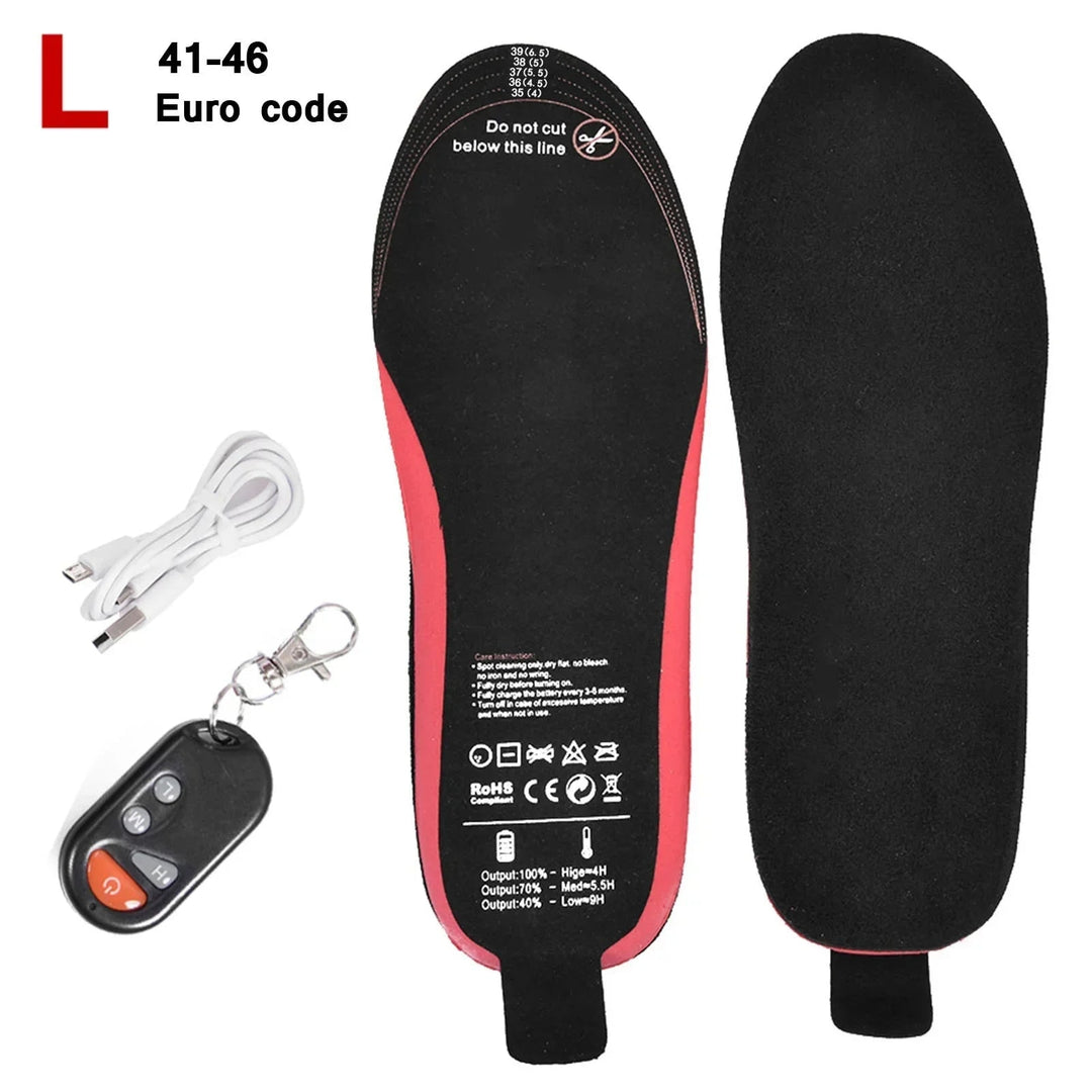 Heated Insoles Rechargeable Foot Warmers With Remote Control Trim To Fit For Outdoor Winter Use - Image 8