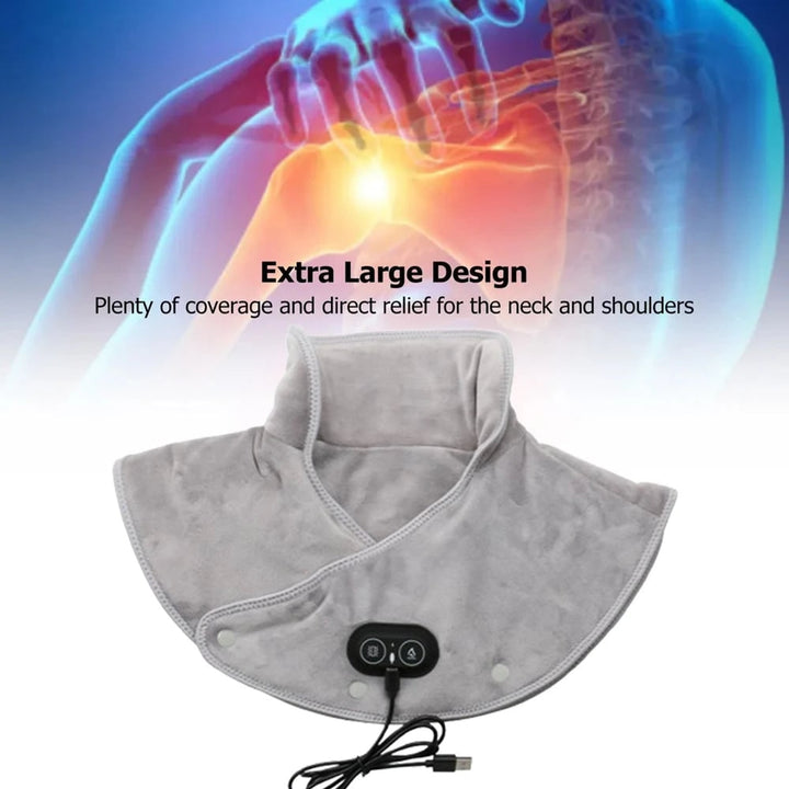 Heated Neck Massager And Shoulder Portable Heating Pad With Vibration Function - Image 5