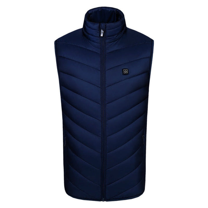 Heated Vest For Men With USB Charging Stand Collar Puffer Sleeveless - Image 10