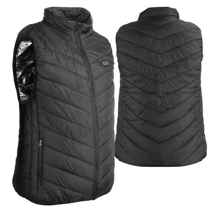 Heated Vest Men With USB Rechargeable Battery Powered Puffer Stand Collar - Image 5