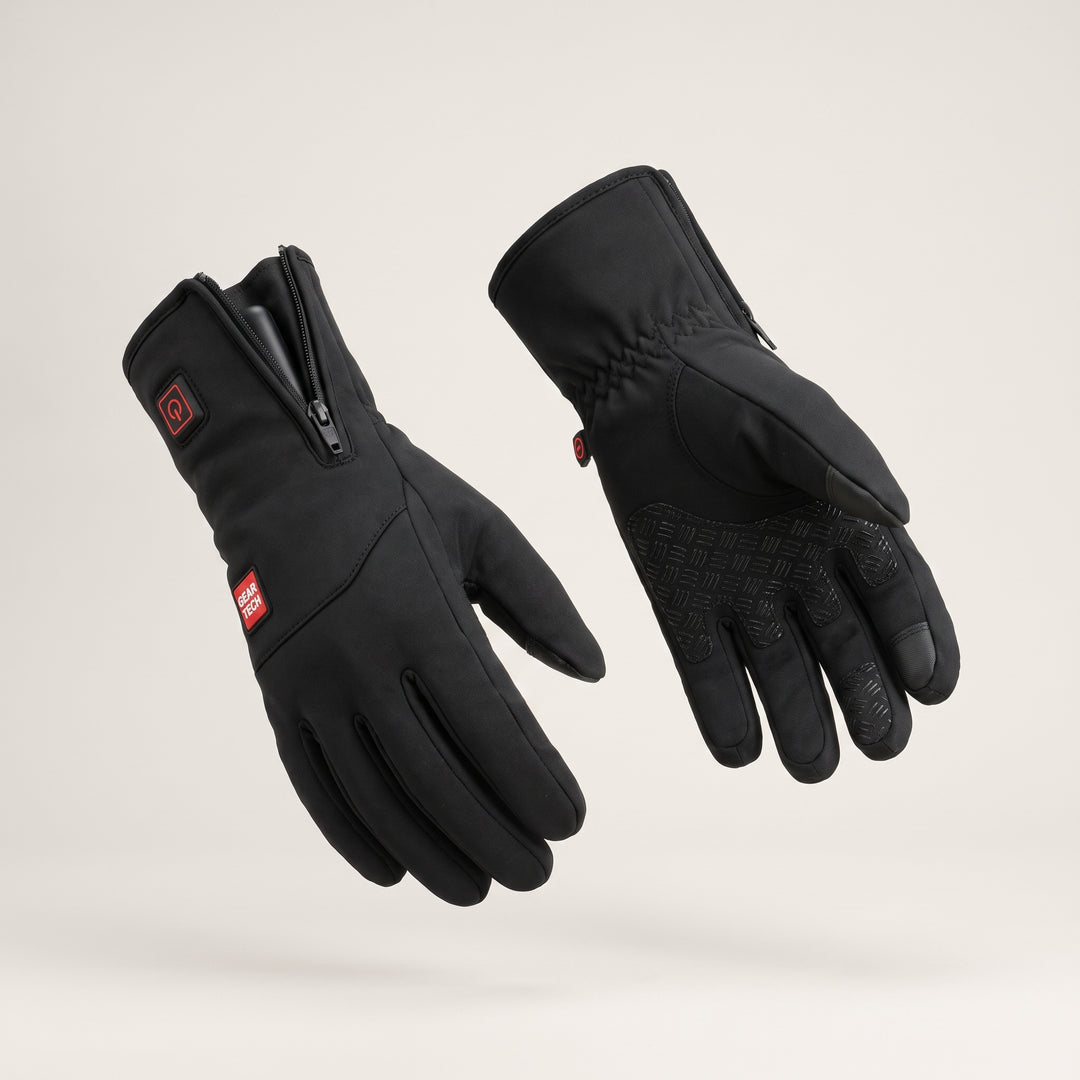 USB Heated Winter Gloves For Thermal Ladies Snow Ski Cycling With Zipper Touchscreen Fingertips And Textured Grip - Image 5