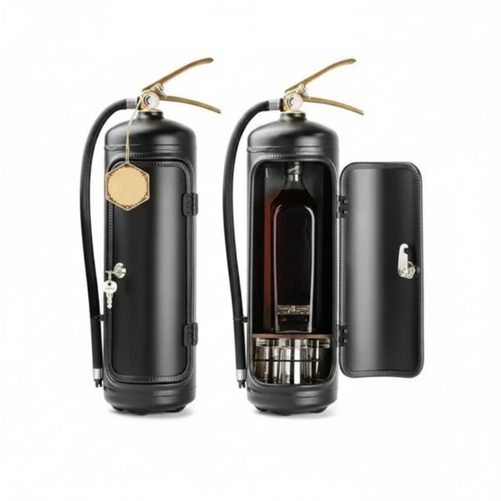 Hidden Bottle Storage Fire Extinguisher Design Wine Bottle Storage - Image 2