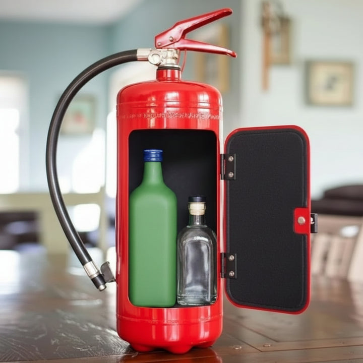 Hidden Bottle Storage Fire Extinguisher Design Wine Bottle Storage - Image 4