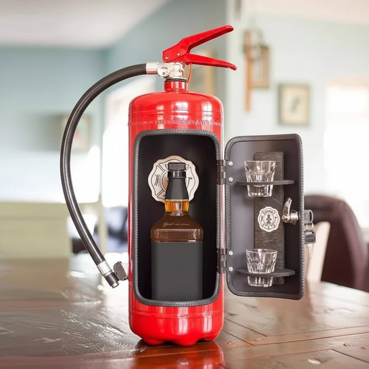 Hidden Bottle Storage Fire Extinguisher Design Wine Bottle Storage - Image 7