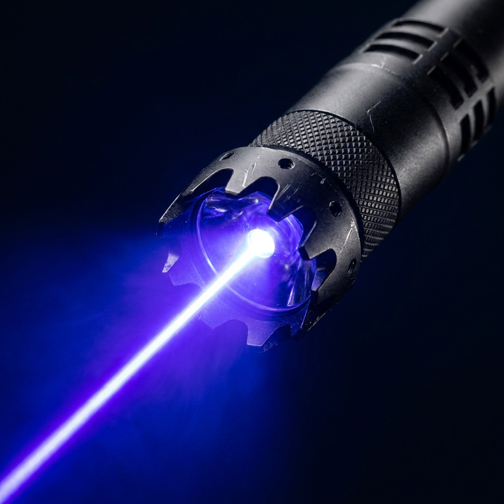 High Power Laser Pointer Blue Burning Beam Handheld Cylindrical Black Body - Image 1