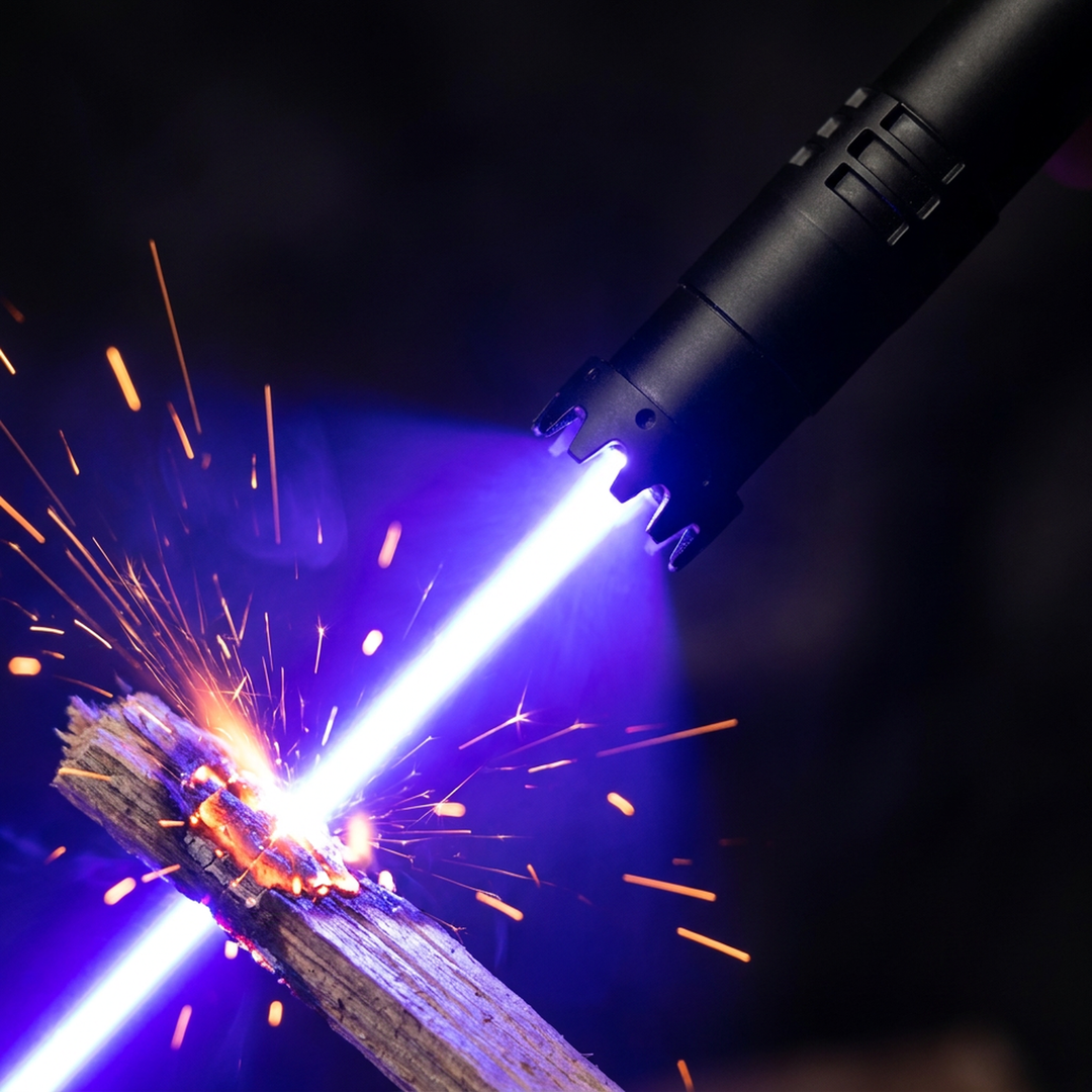 High Power Laser Pointer Blue Burning Beam Handheld Cylindrical Black Body - Image 2