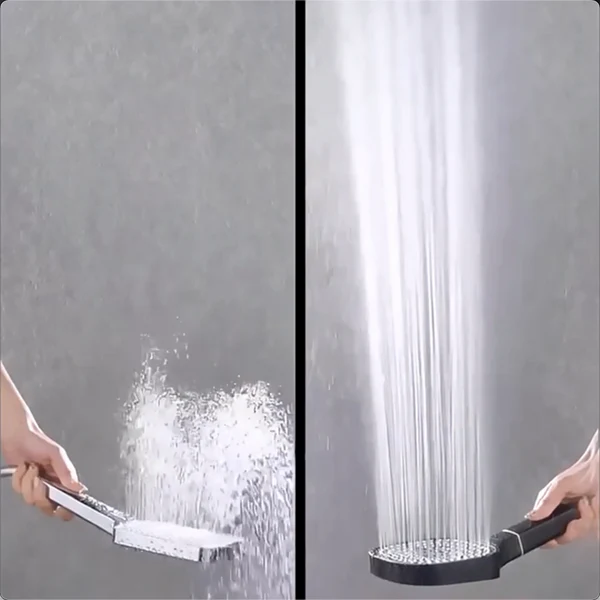 High Pressure Shower Head Handheld Filtered With Chrome Finish And 5ft Hose - Image 4
