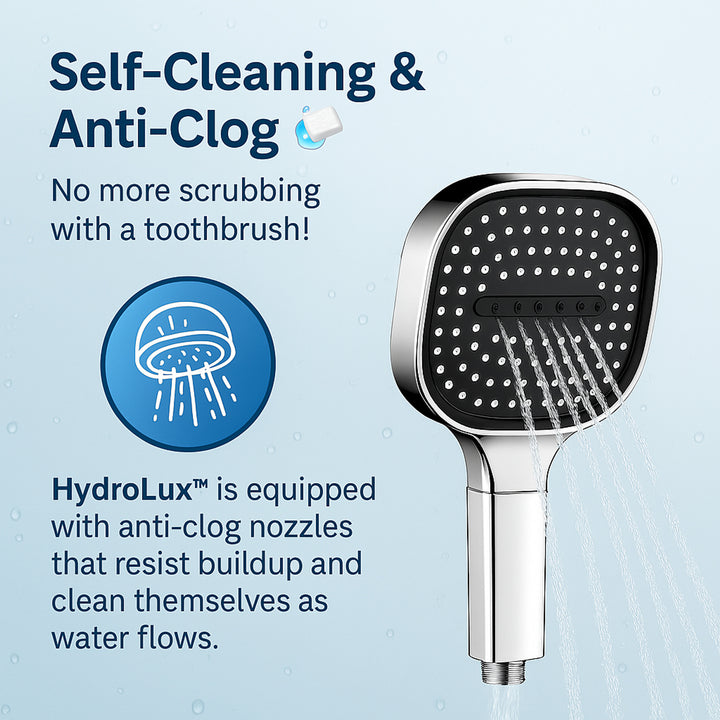 High Pressure Shower Head Handheld Filtered With Chrome Finish And 5ft Hose - Image 10