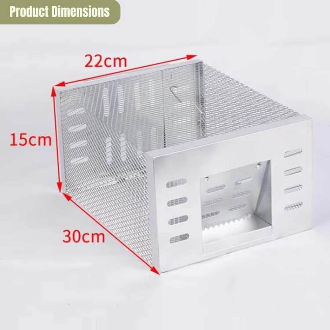 Humane Mouse Trap No Kill Live Catch Stainless Steel Cage Reusable Indoor Pest Control - Image 5