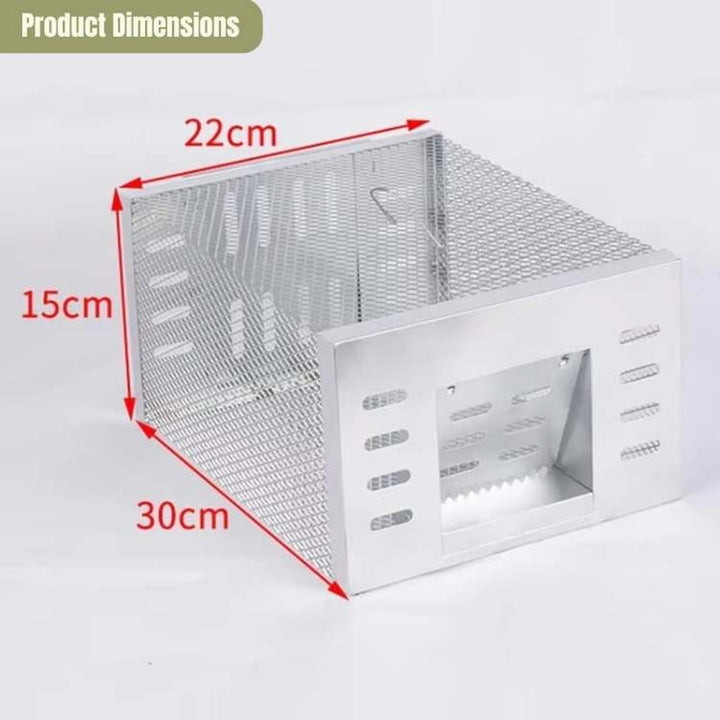 Humane Mouse Trap No Kill Live Catch Stainless Steel Cage Reusable Indoor Pest Control - Image 5