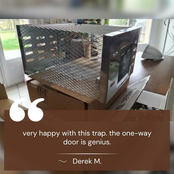 Humane Mouse Trap No Kill Live Catch Stainless Steel Cage Reusable Indoor Pest Control - Image 6