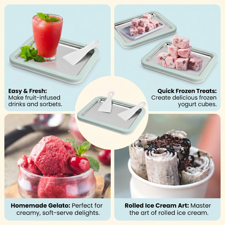 Ice Cream Maker Cooling Home Countertop Portable Compact - Image 4