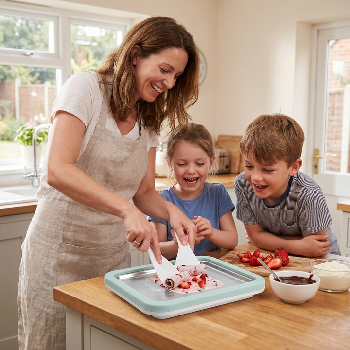 Ice Cream Maker Cooling Home Countertop Portable Compact - Image 5