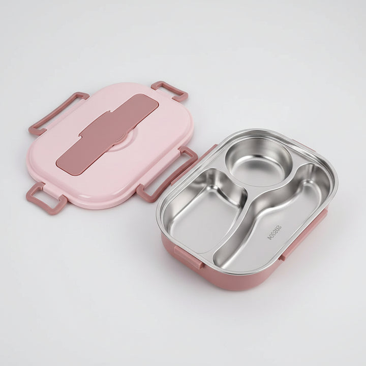 Wander Bento Box Edelstahl 4 Fächer Auslaufsicher Frischhaltung