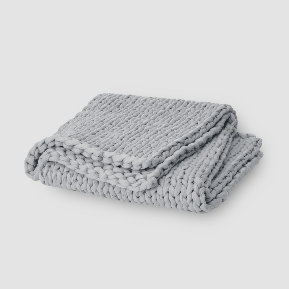 Coperta Ponderata Rinfrescante in Maglia Grossa per Dormire