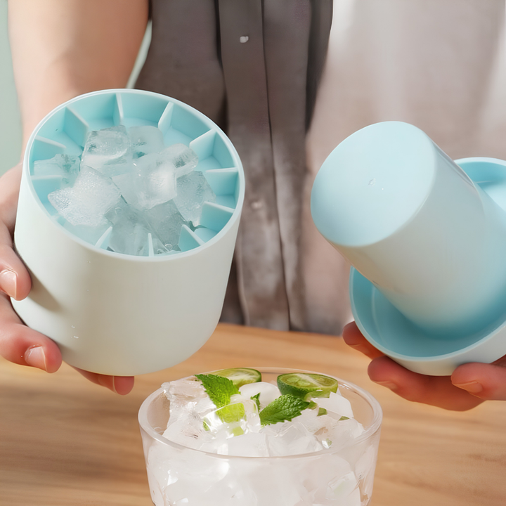 Ice Maker Silicone Ice Cube Tray Compact Design