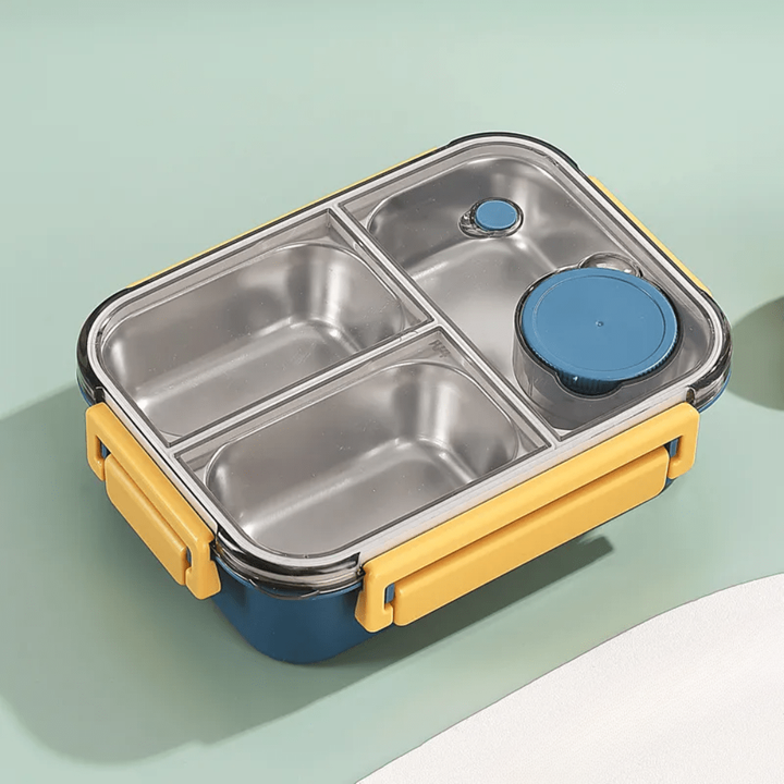 Porta pranzo Bento in acciaio inox per escursionismo con scomparti multipli