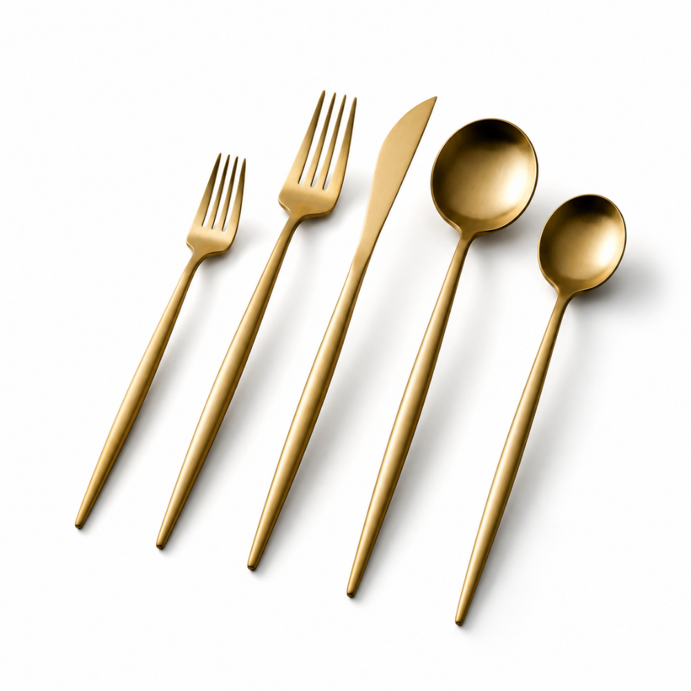 Cutlery Set Stainless Steel Modern Minimalist Dining Utensils