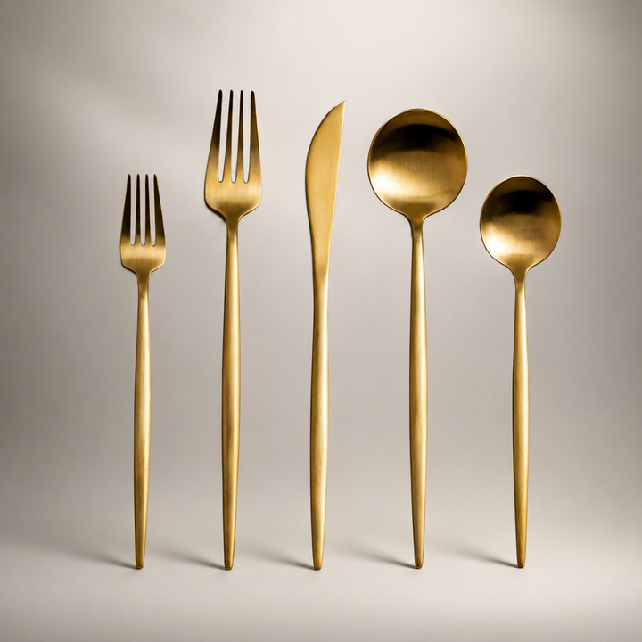Besteckset aus Edelstahl Modernes Geschirr Besteckset