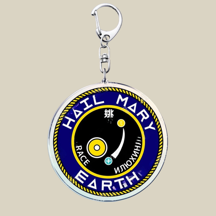 Přívěsek na klíče Bunnycat Space Mission Crest kovový klíčenka dárek