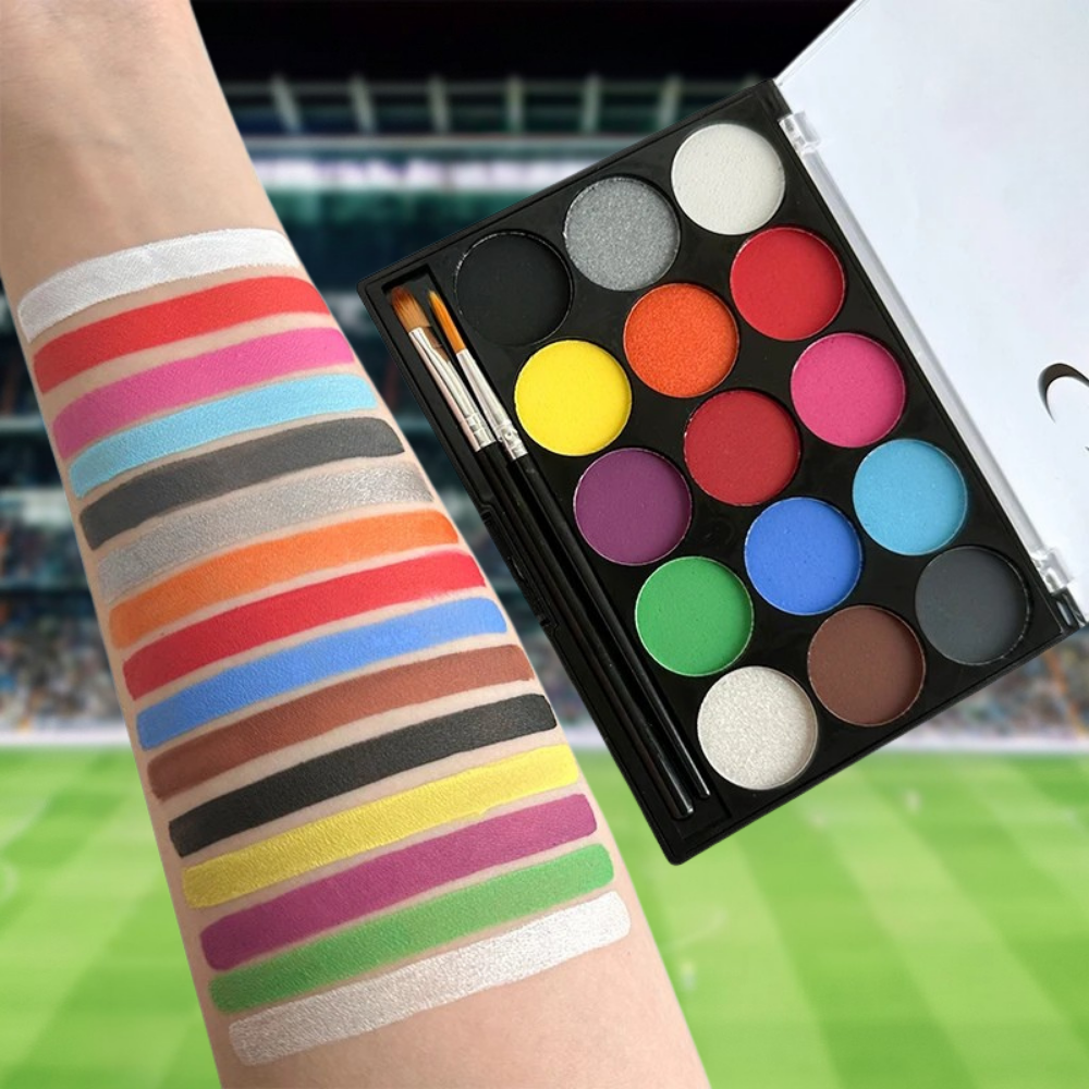 Face Paint Kit Body Paint World Cup Washable Non Toxic Palette