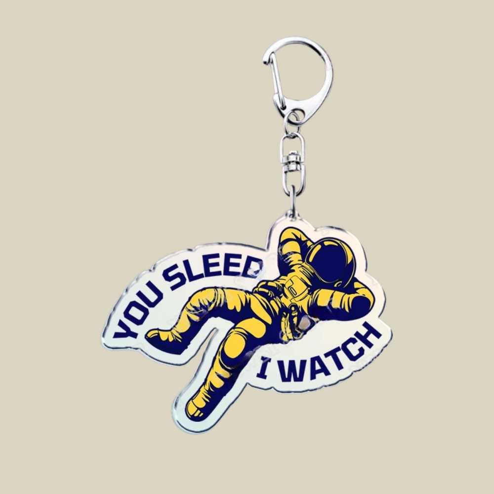 Přívěsek na klíče Bunnycat Space Mission Crest kovový klíčenka dárek